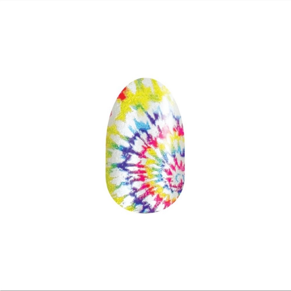 *Retired* Color Street: Wanna Peace of Me? | Tie-Dye Rainbow Summer White Yellow - Picture 8 of 9
